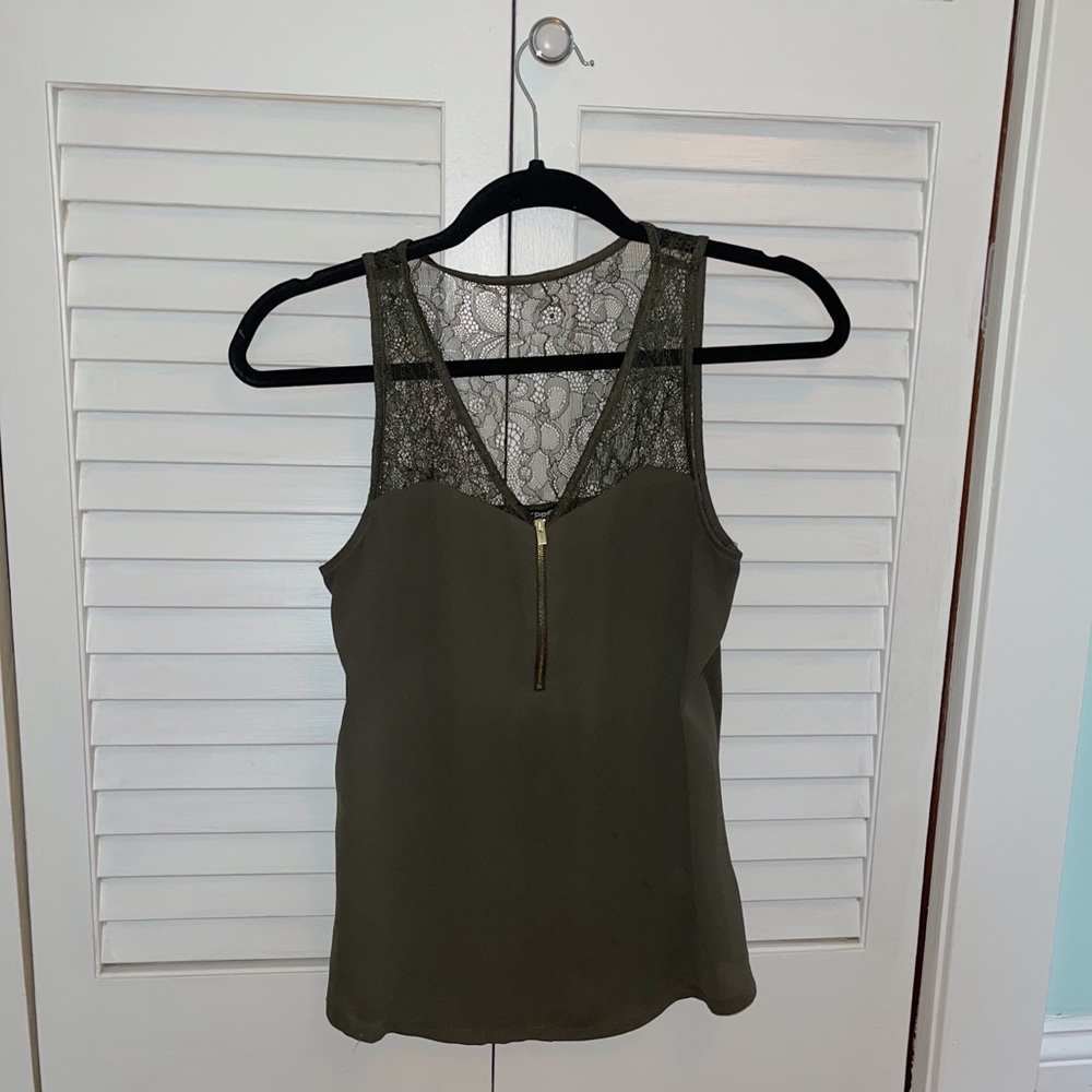 Express Olive Green Top XS